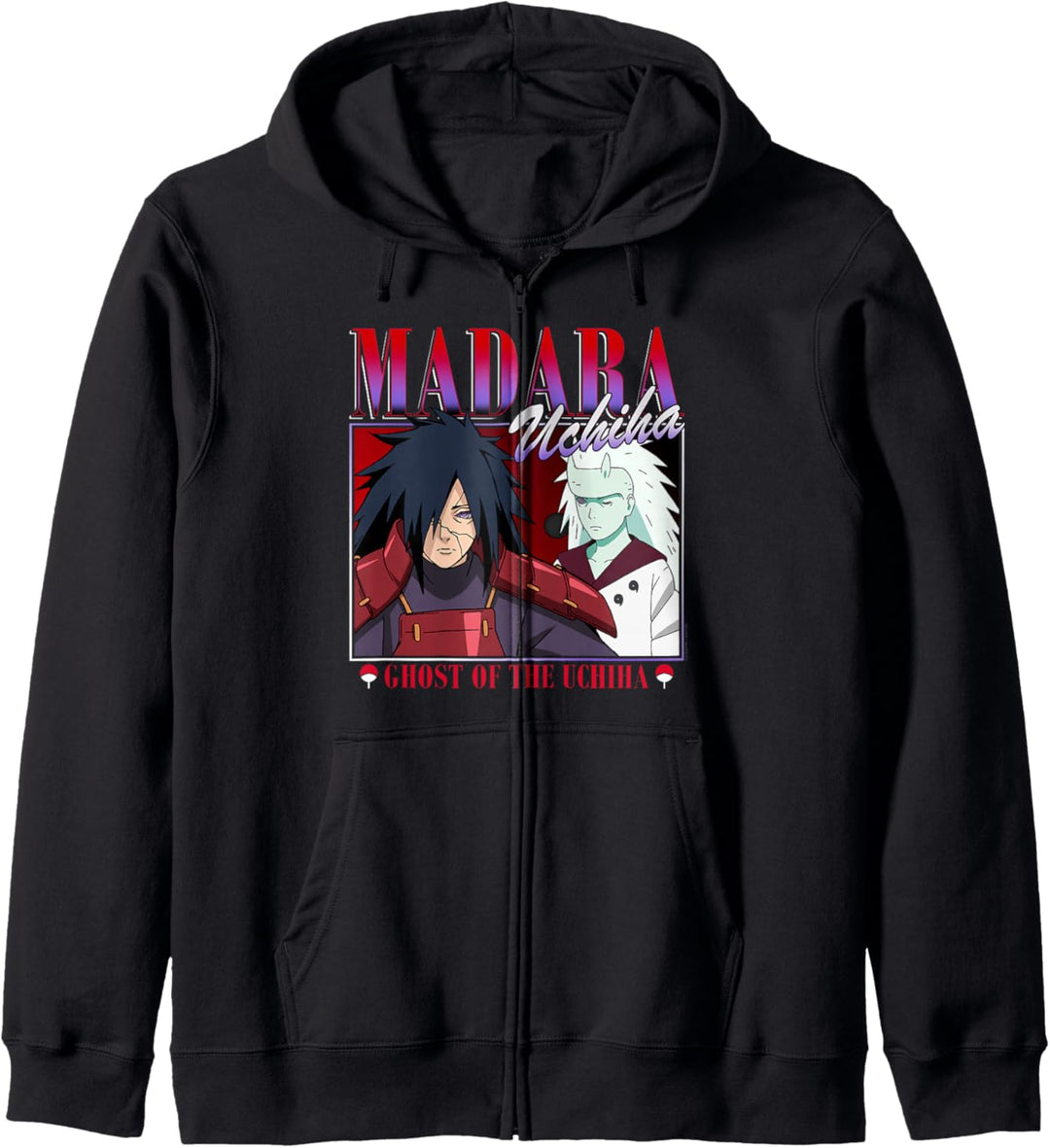 Naruto Shippuden Madara Uchiha 90er Bearbeiten Kapuzenjacke