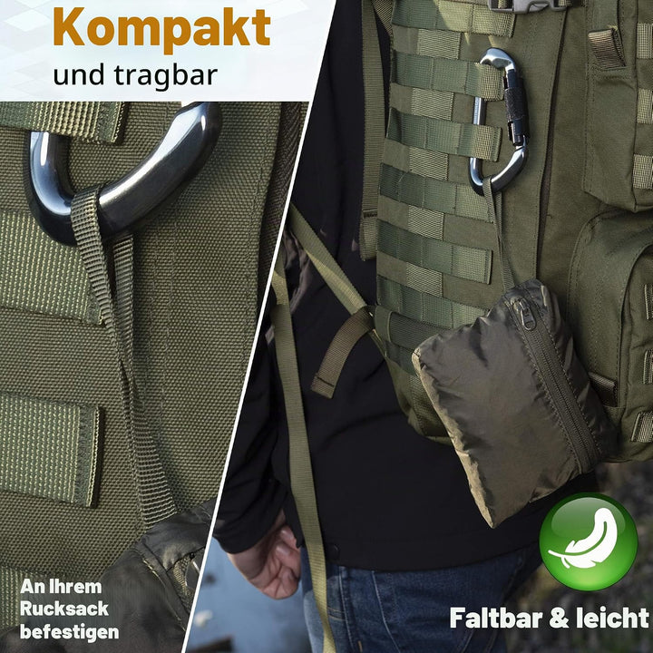 M-Tac Wasserdichter Regenschutz für Wandern, Camping, Reisen, S