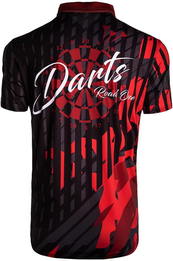CUESOUL Darts Road ONE Atmungsaktiver Dart-Shirt 3XL Braun, 3XL Braun