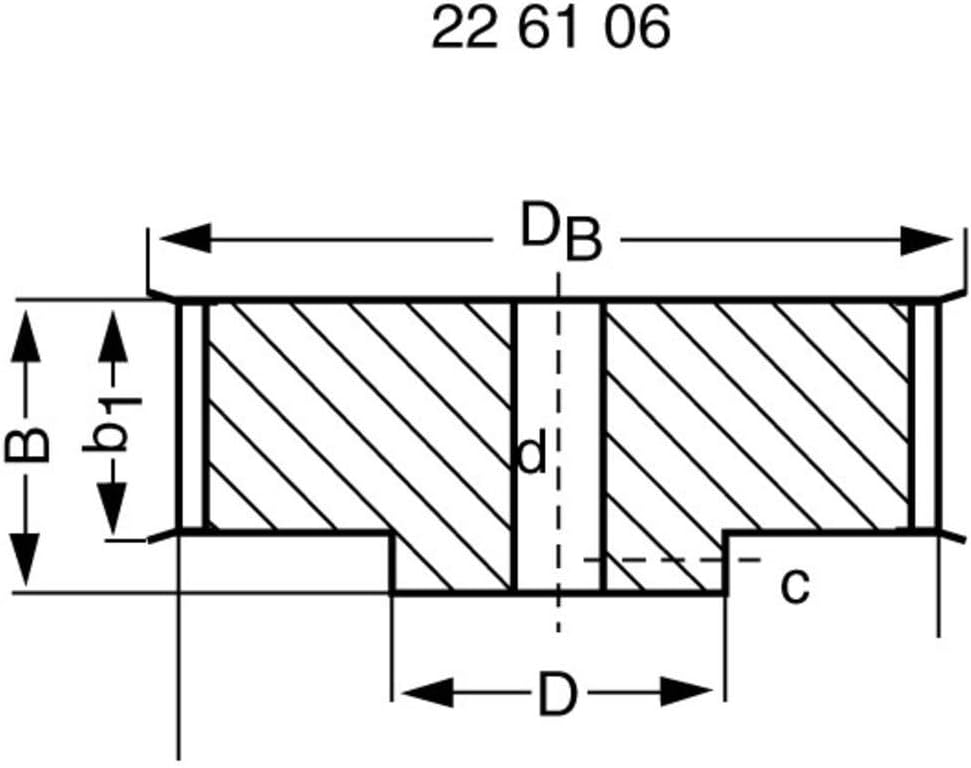 Reely Aluminium Zahnriemenscheibe Bohrungs-Ø: 8 mm Durchmesser: 54 mm Anzahl Zähne: 30