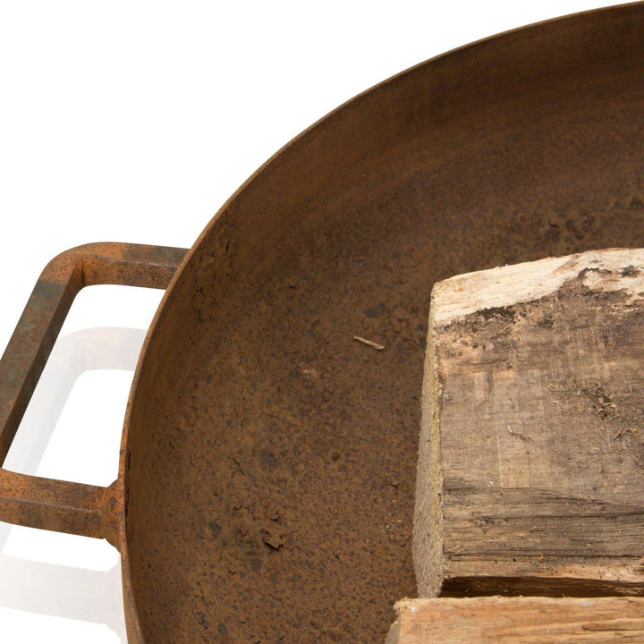 DECORAS Stahl-Feuerschale (Durchmesser: 60 cm/Höhe: 23 cm) - Feuerstelle - Feuerkorb Made in Germany