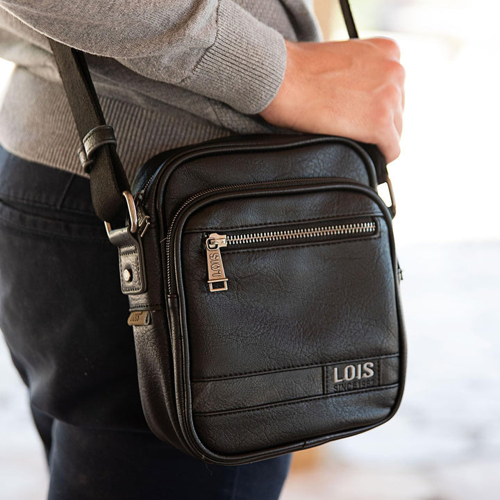 Lois - Umhängetasche Herren Klein mit verstellbarem riemen - Herren Umhängetasche Klein hergestellt