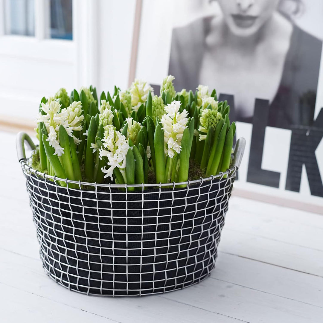 KORBO, 31030, Classic 65 Korb, Metallkorb, Handgeflochten, 65 Liter (Acid Proof Stainless)