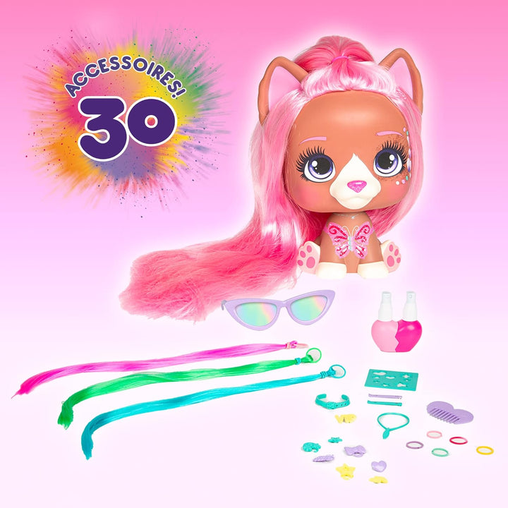 VIP PETS Mega Pet Nyla | Styling Head Puppe mit extra langen Haaren; leicht zu kämmen und stylen; mi