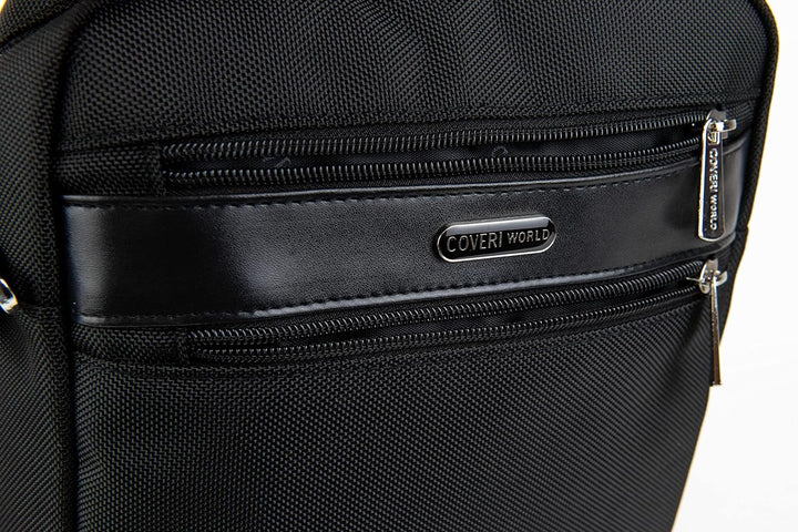 Herren-Umhängetasche, wasserdicht, Handytasche, Marke Coveri, aus Polyester, Art. CW6260, Farbe: Sch