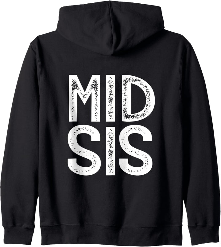 Mittlere Schwester Geschenk Mid Sis Mittelkind Sandwichkind Kapuzenjacke