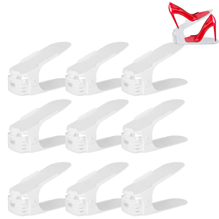 Aufun Einstellbare Schuhregale 30 Stück Schuhstapler/Schuhhalter Set, 3 höhenverstellbar, Platzspare