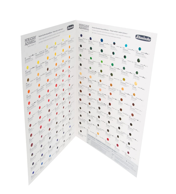Schmincke - HORADAM AQUARELL Dotcard mit 140 Farbtönen - 14 999 140, zum Testen Aller HORADAM AQUARE