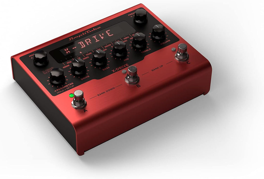 IK Multimedia AmpliTube X-DRIVE Effektpedal, 16 Modelle in einem Verzerrerpedal: Overdrive, Fuzz, Co