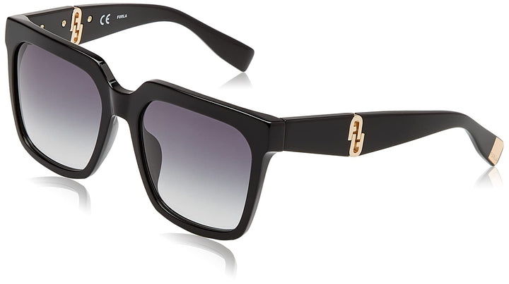 Furla Unisex Sunglasses 55 Schwarz, 55 Schwarz