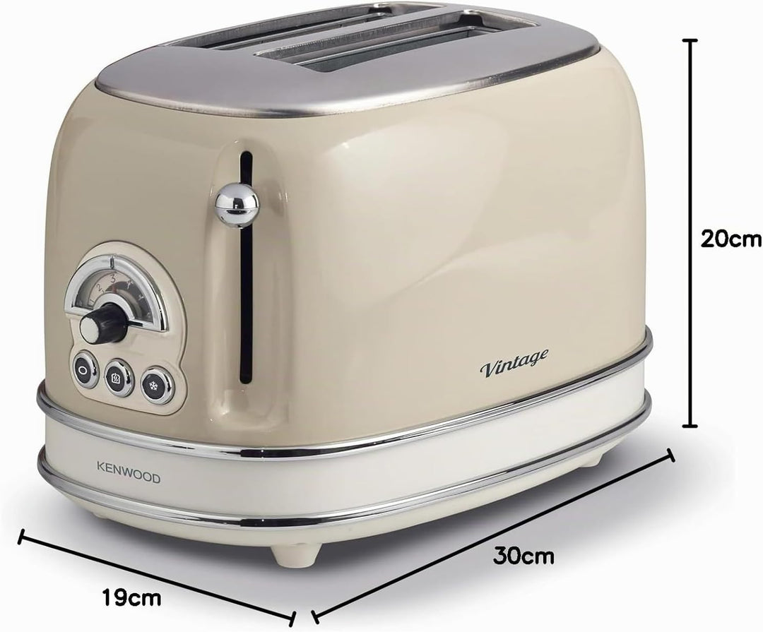Ariete, 0155CR, Design-Toaster für zwei Scheiben, sechs Toaststufen, 810 W, Gehäuse aus Edelstahl, h
