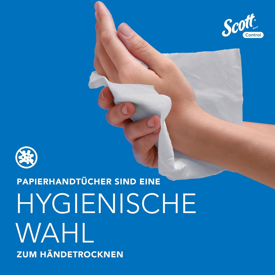 Scott Control Falthandtuch mit Interfold Faltung 6663 – Papierhandtücher mit V-Faltung – 15 Packunge