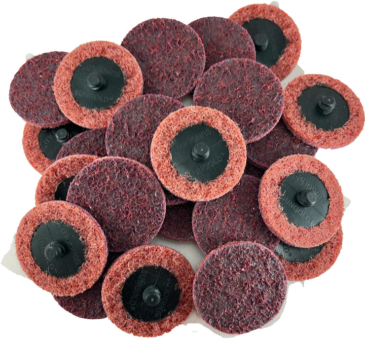 Sungold Abrasives 74903 Schnellwechselscheibe, nicht gewebt, für Oberflächenpflege, Typ R, 5 cm, Kas
