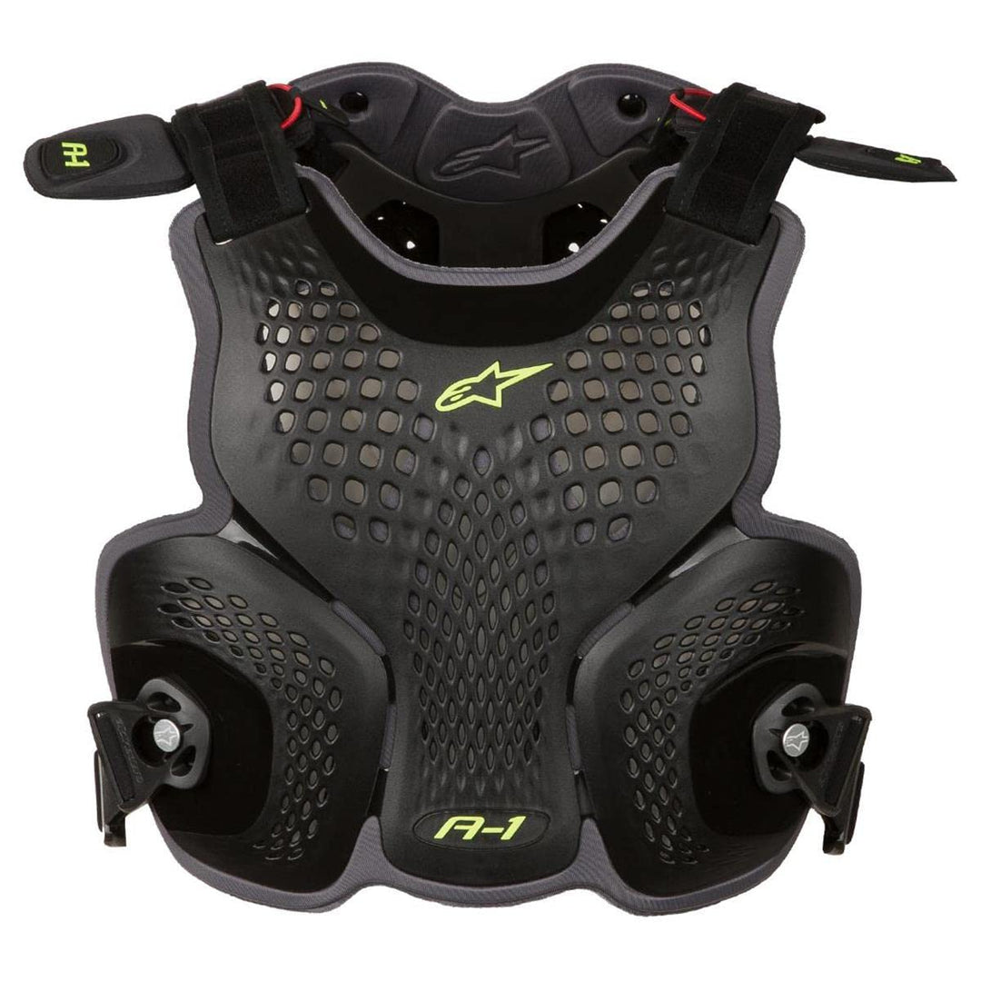 Alpinestars Brustpanzer A-1 Weiss/Schwarz/Rot M-L Schwarz, M-L Schwarz