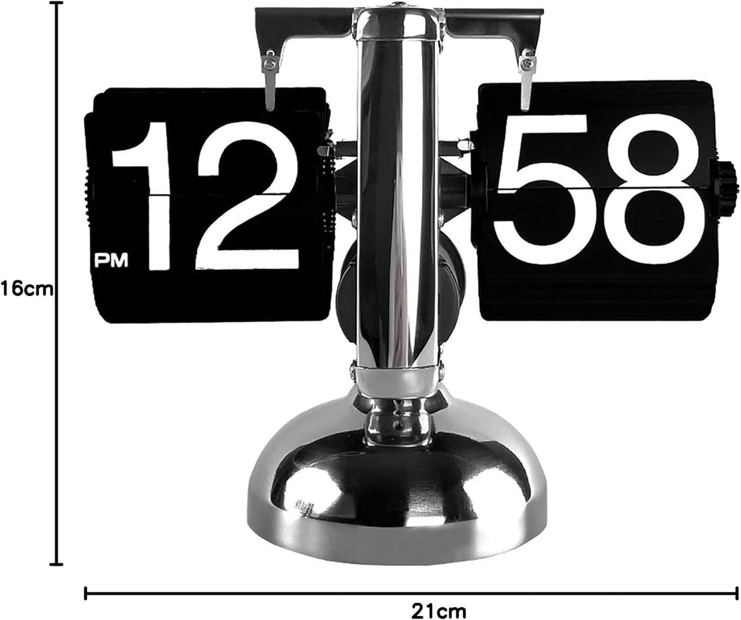 Tischuhr Vintage Retro Flip Uhr, Retro-Flip-Down-Uhr Mit GrossEn Ziffern, Tischuhr Digital Mit Batte