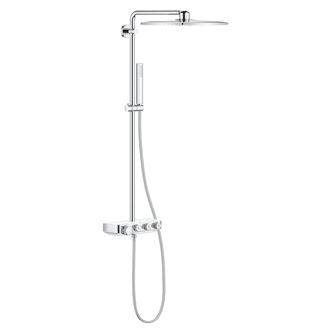 GROHE Euporia Smartcontrol 310 Cube Duo - Duschsystem mit Thermostatbatterie (wassersparend, 3 Strah