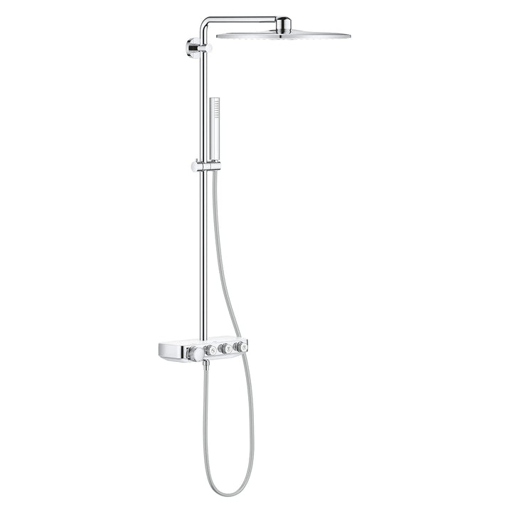 GROHE Euporia Smartcontrol 310 Cube Duo - Duschsystem mit Thermostatbatterie (wassersparend, 3 Strah