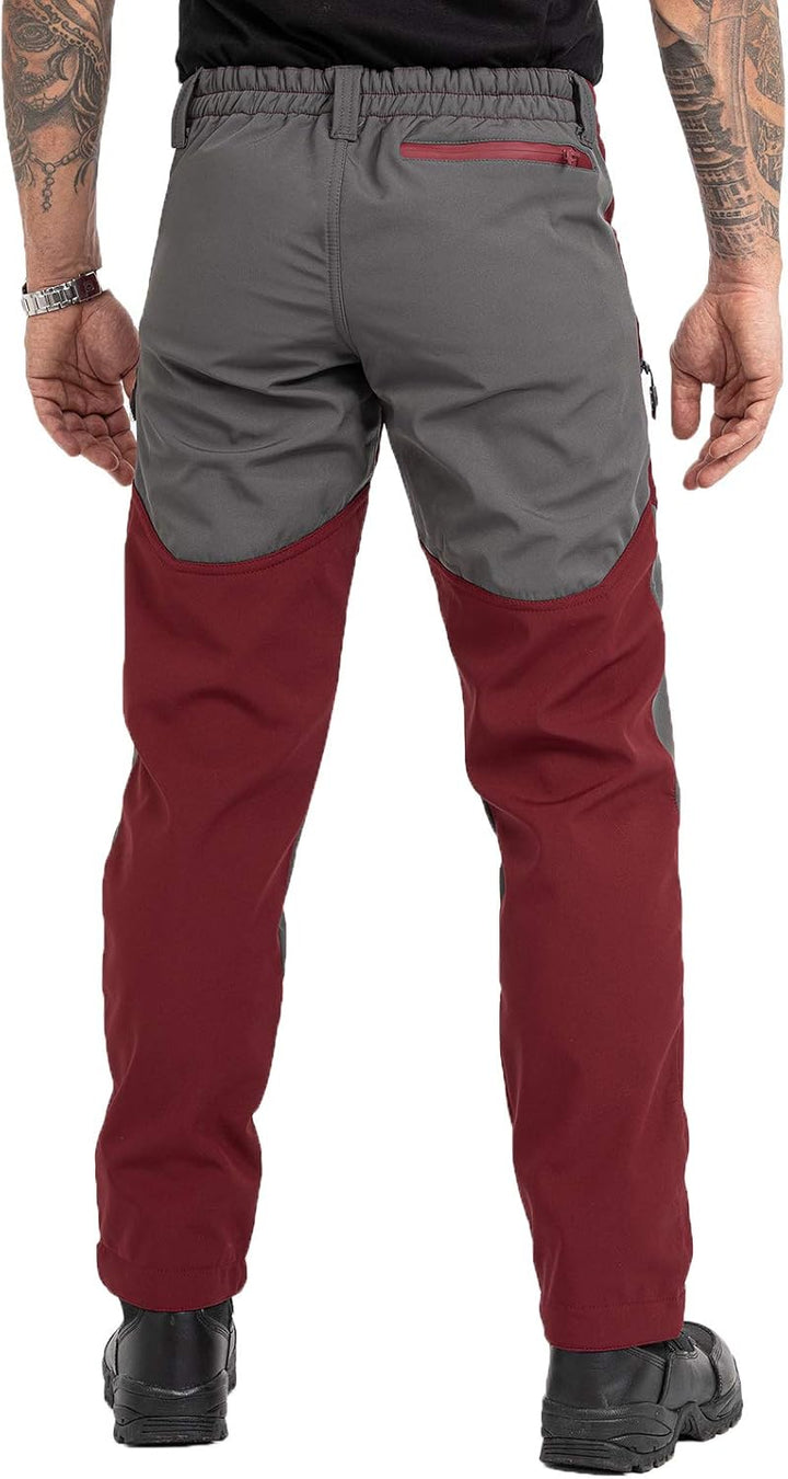 Rock Creek Herren Softshell Hose Wanderhose H-245 XXL Weinrot, XXL Weinrot