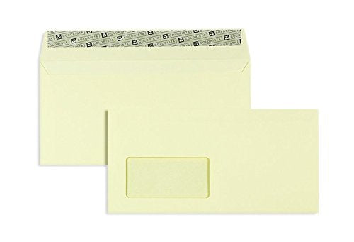 100 Stück, Farbige Briefumschläge, DIN C6/5, Haftklebung mit Abziehstreifen, Gerade Klappe, 130 g/qm