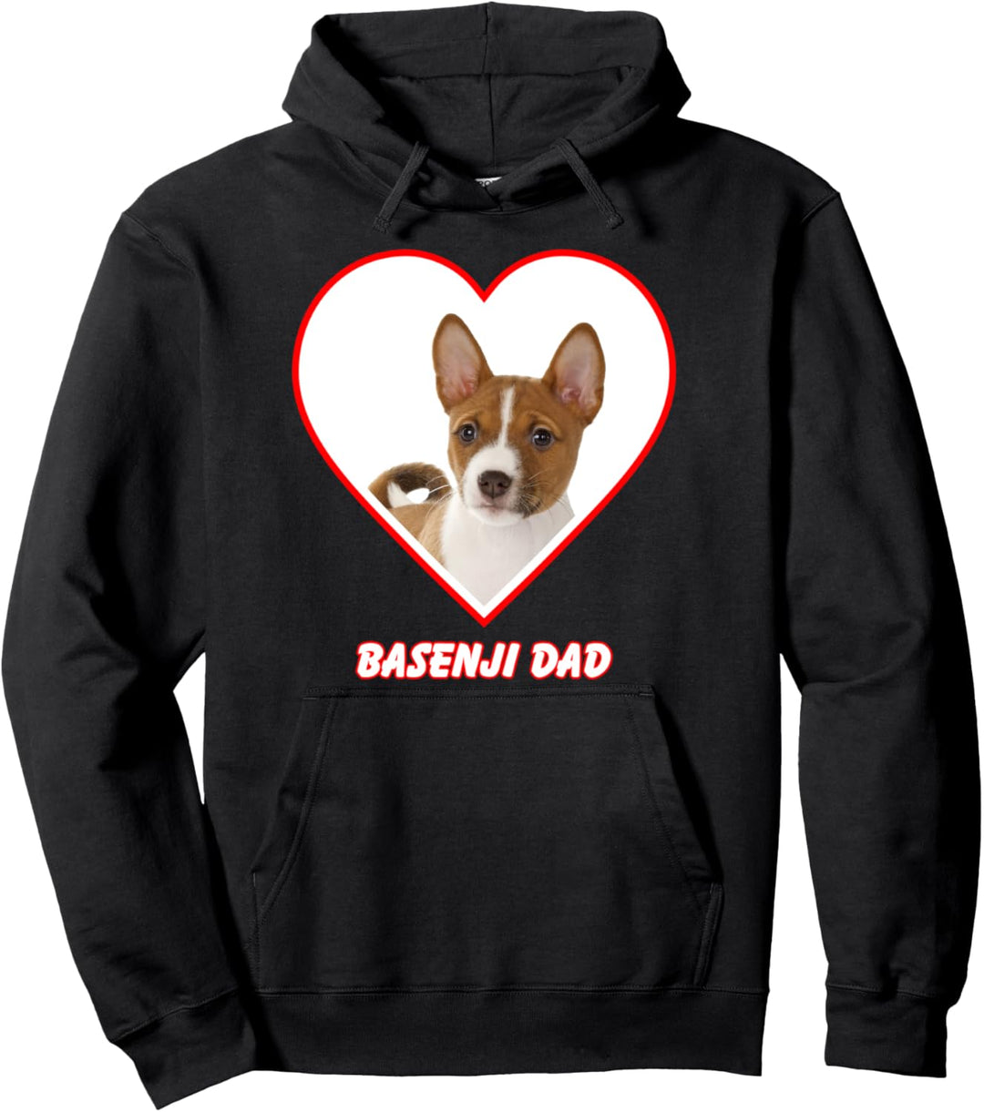 Basenji Dog Dad Pullover Hoodie