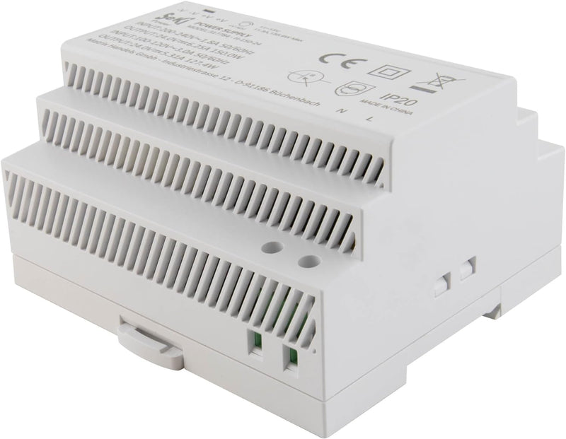 SeKi Hutschienen-Netzteil H-150-24 - 24V - 6,25A - 150W DIN Rail - DIN Schienen Netzteil/Stromversor