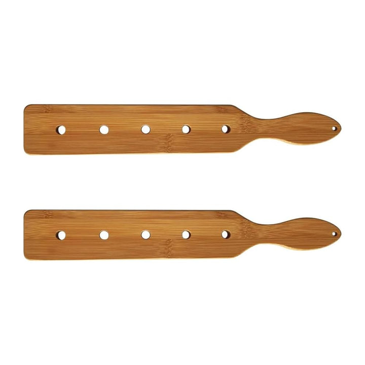 35.5cm Bambus Paddel Leichtes Dauerhaftes Glattes Paddel mit Luftstrom Löcher Unfinished Holz Paddel