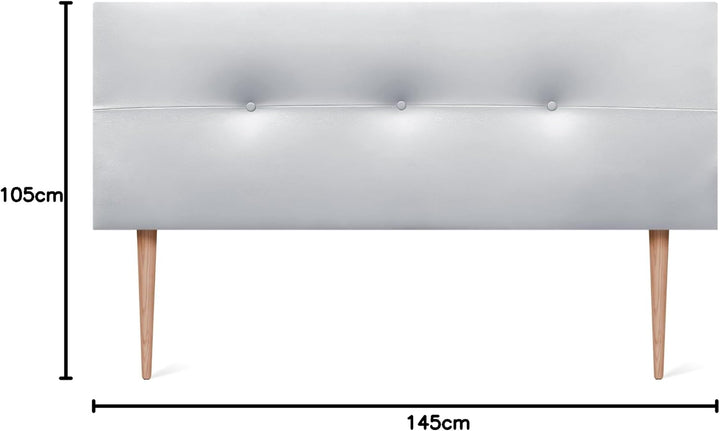 DHOME Kopfteil aus Kunstleder oder Stoff AQUALINE Pro Kopfteil Polsterkopfteil Luxusbett (Kuntsleder