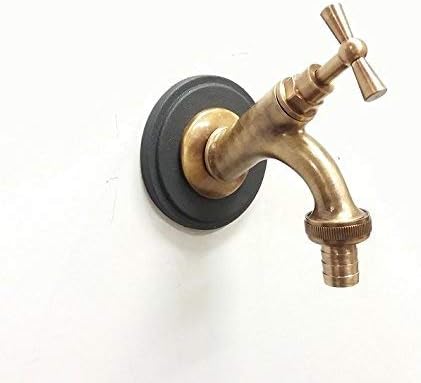 Fonderia Bongiovanni Wandbrunnen Farbe Grauguss Badewanne Versilia und Wasserhahn Modell 303B aus br