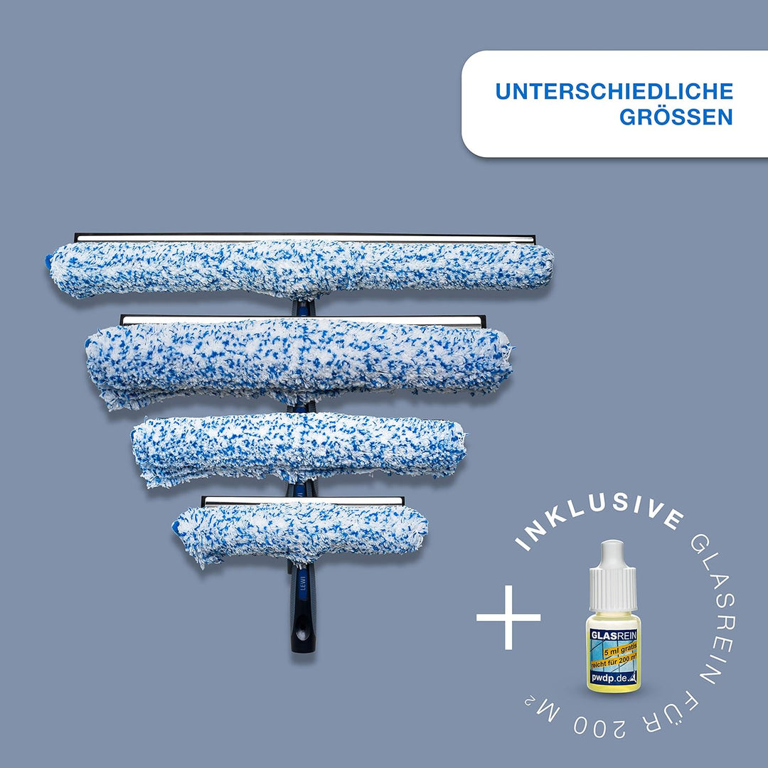 Putzen wie die Profis Fensterwischer und Fenster-Abzieher als Kombi-Set - DVN:5001 Zertifizierte Qua