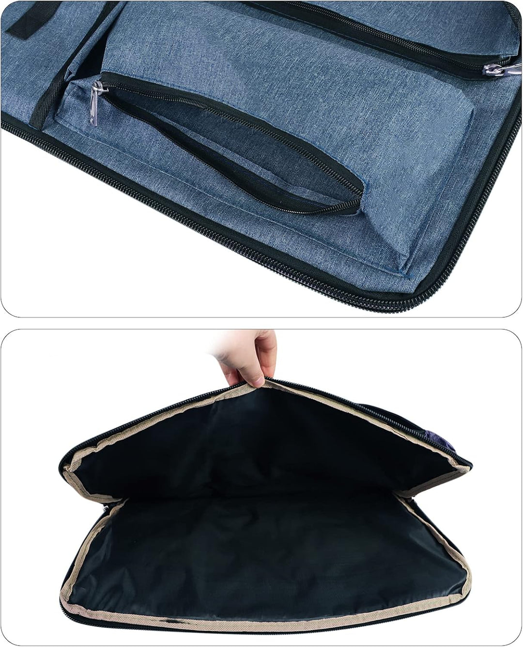 Rucksack A3 Zeichenbrett Gross Tragetasche mit Schultergurt Transporttasche Multifunktional Tasche Z
