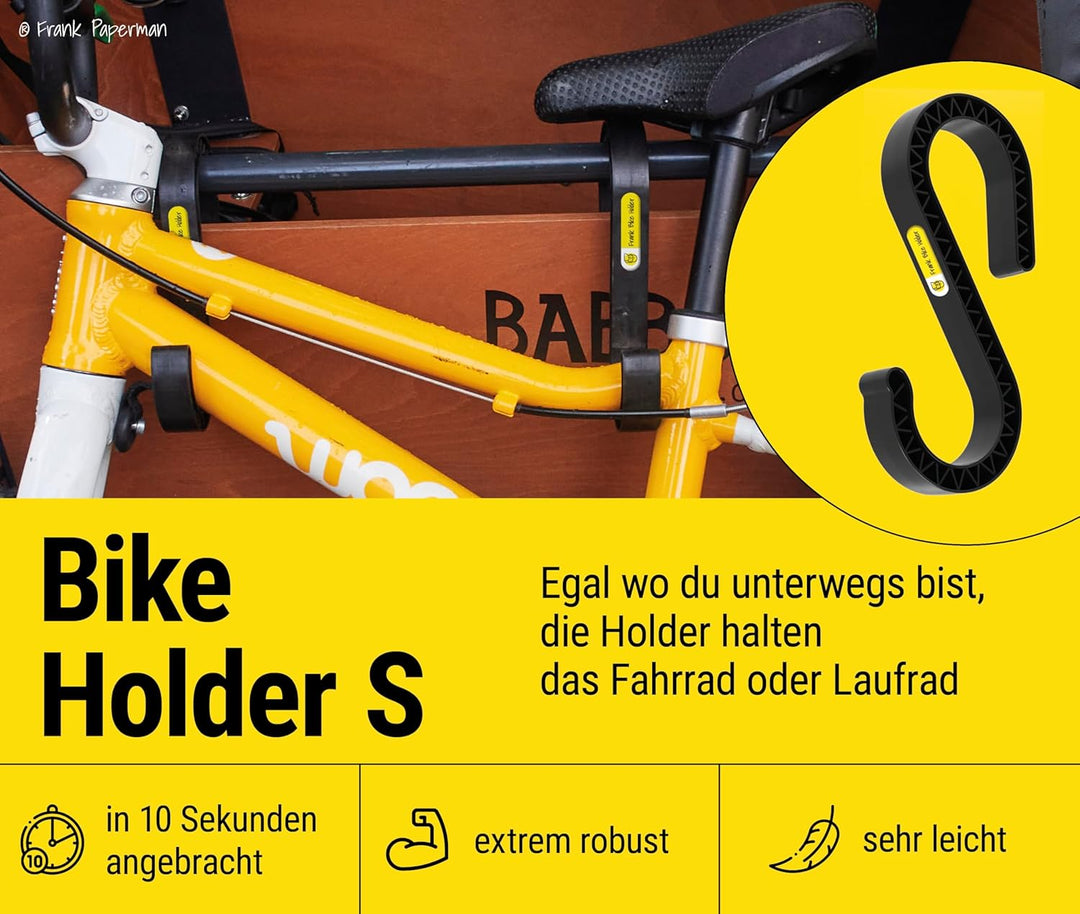 Bike Holder S 2.0 – 2x Halterung für Kinderfahrrad & Laufrad am Lastenrad | kompatibel mit Babboe, B
