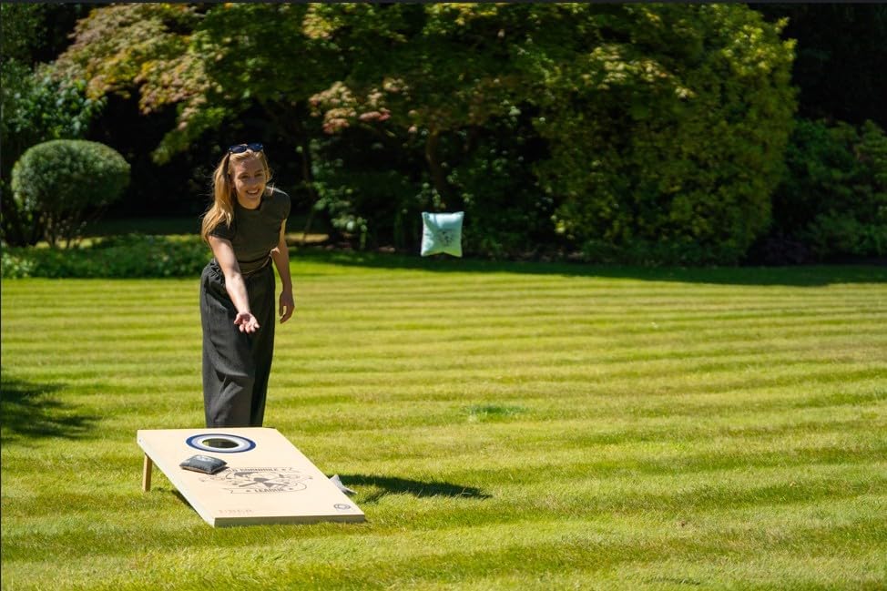 Uber Games - World Cornhole League - 120x60 cm Doppelbrett-Set & Tasche - Turnierqualität Board (4x2