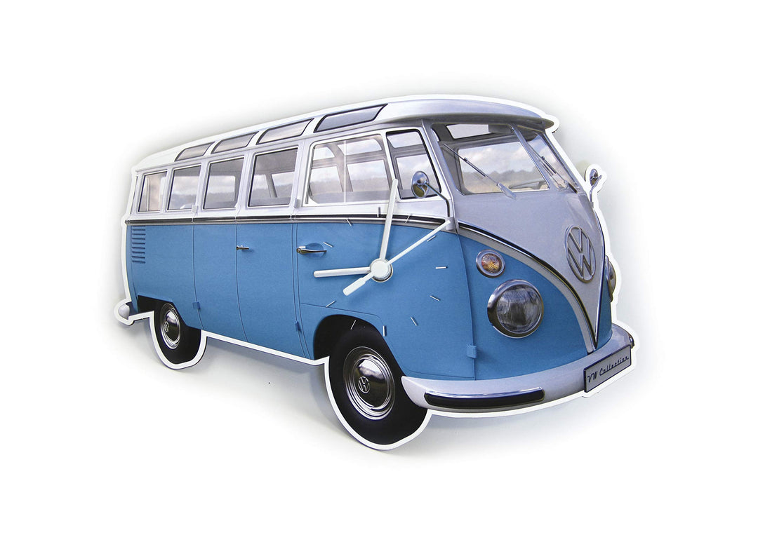 BRISA VW Collection - Volkswagen Wand-Werkstatt-Uhr-Zeitanzeiger-Clock-Zeitmesser im T1 Bus Design (