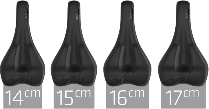 SQlab Unisex – Erwachsene 610 Ergolux Active 2.1 Trekking MTB Tour & Travel Fahrradsattel, Schwarz,