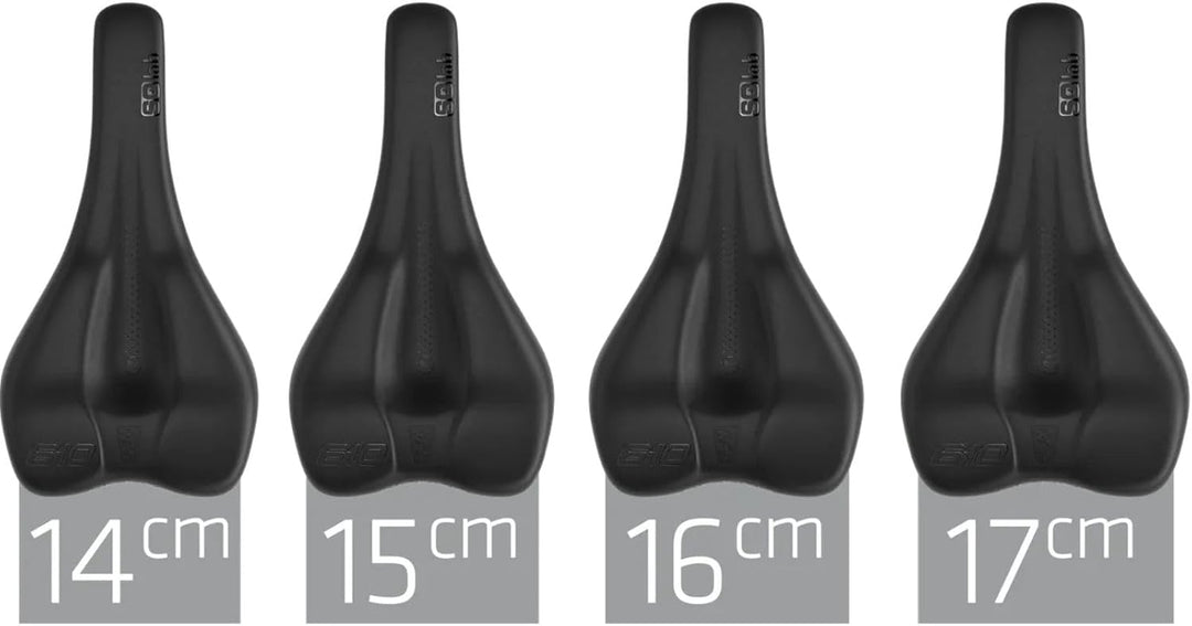SQlab Unisex – Erwachsene 610 Ergolux Active 2.1 Trekking MTB Tour & Travel Fahrradsattel, Schwarz,