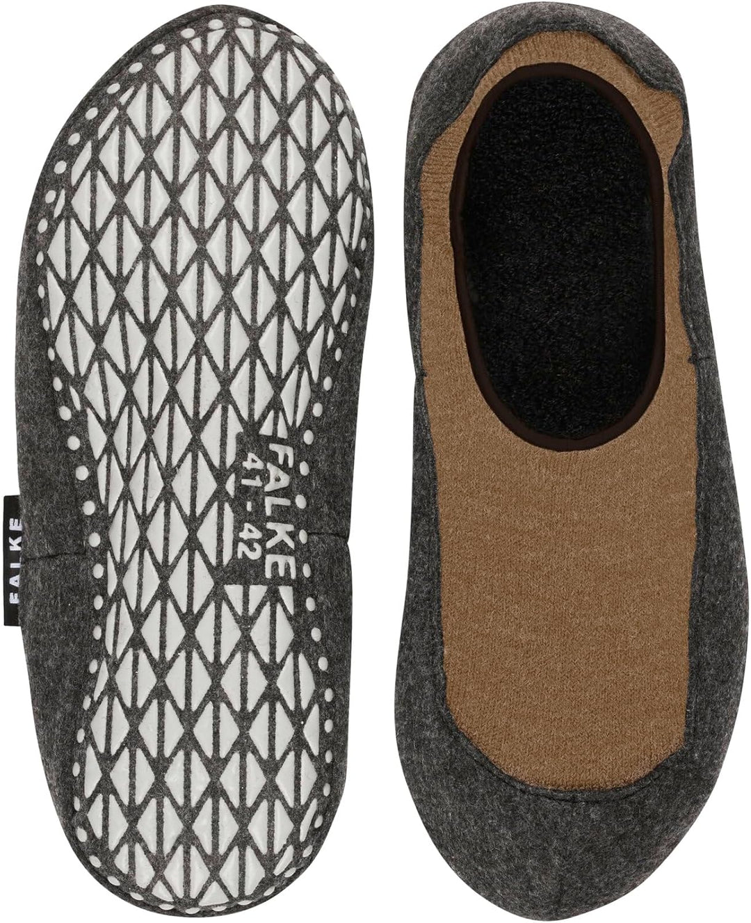 FALKE Herren Cosyshoe Invisible Stoppersocken rutschhemmende Noppen auf der Filzsohle Füsslinge komf
