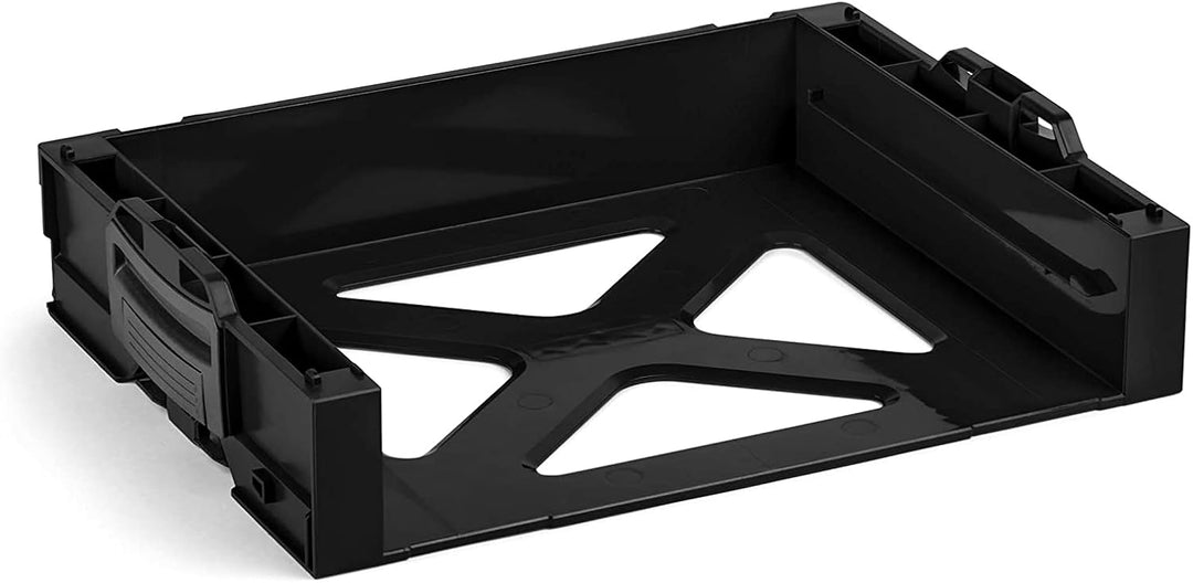 Bosch Sortimo i-BOXX Rack Aktiv Mit i-BOXX 72 Leer Schwarz | 3er Set | Stapelbarer Werkzeugkoffer |