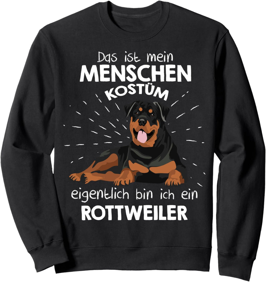 Mein Menschen Kostüm Bin ich ein Rottweiler, Halloween Sweatshirt