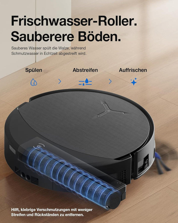 ECOVACS DEEBOT T90 PRO Omni Saugroboter mit Wischfunktion, Roboterstaubsauger 30.000 Pa, Schnelllade