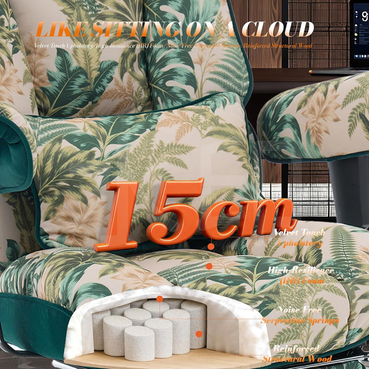 Efomao 3084 Fabric Tropical Green Tropisches Grün, Tropisches Grün