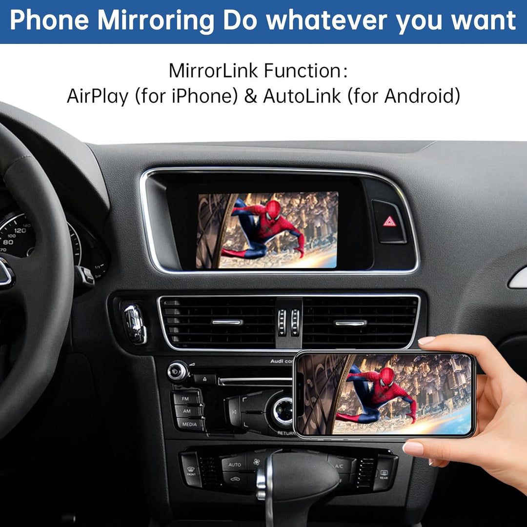 Road Top Retrofit Kit Decoder mit drahtlosem Apple CarPlay Android Auto Interface für Audi S4 S5 A4