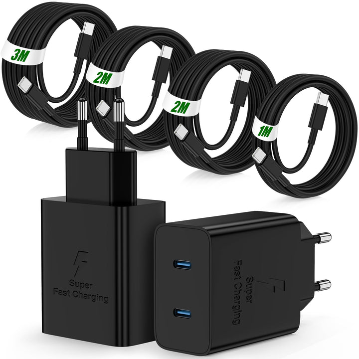 45W Dual Port USB C Ladegerät für Samsung Galaxy S26/S25 Ultra,USB C Schnellladegerät Adapter Netzte