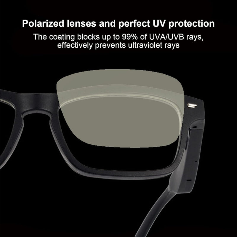 Audio Sonnenbrille mit Open Ear Kopfhörern, Bluetooth Sonnenbrille mit Freisprechfunktion, Kabellose