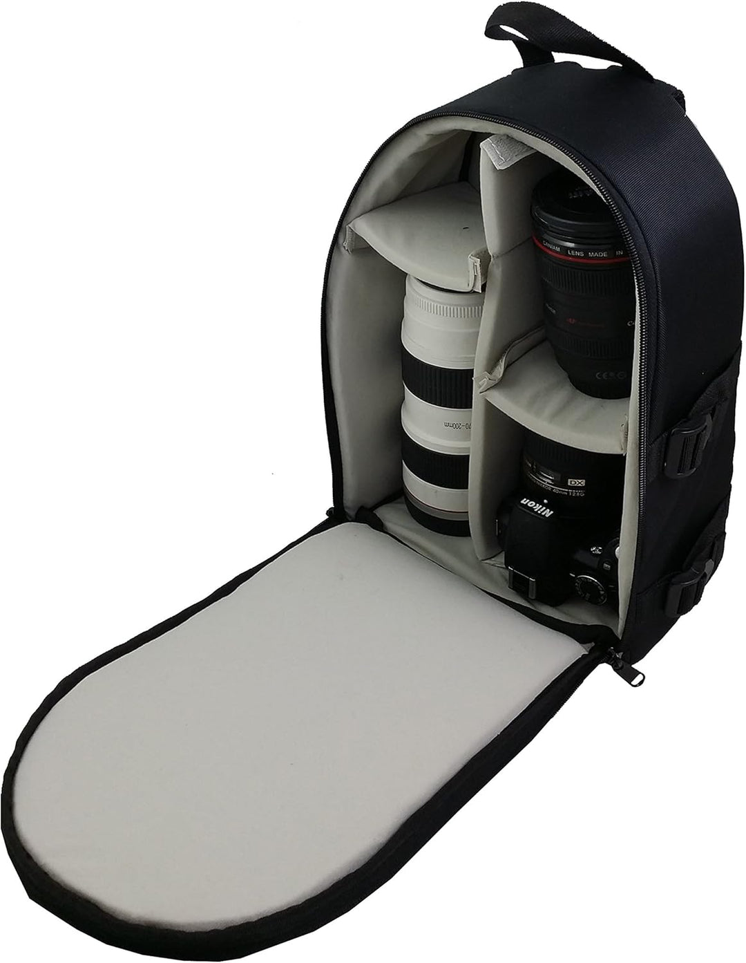 Kamera Rucksack Rucksack Tasche für Canon EOS DSLR SLR Kamera (schwarz)