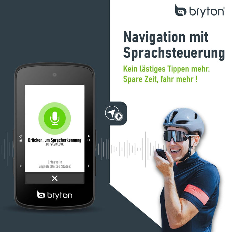 Bryton Rider 750 2.8" Farb-Touchscreen GPS Fahrradcomputer mit Offline-EU-Karte und Navigation 750SE