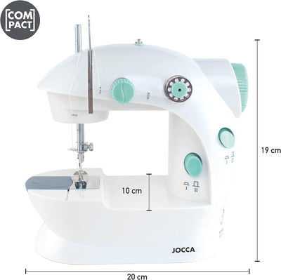 Jocca – Tragbare Nähmaschine mit 48 Zubehör-Nähset | Kleine Nähmaschine| Nähmaschinen | Einfach zu b