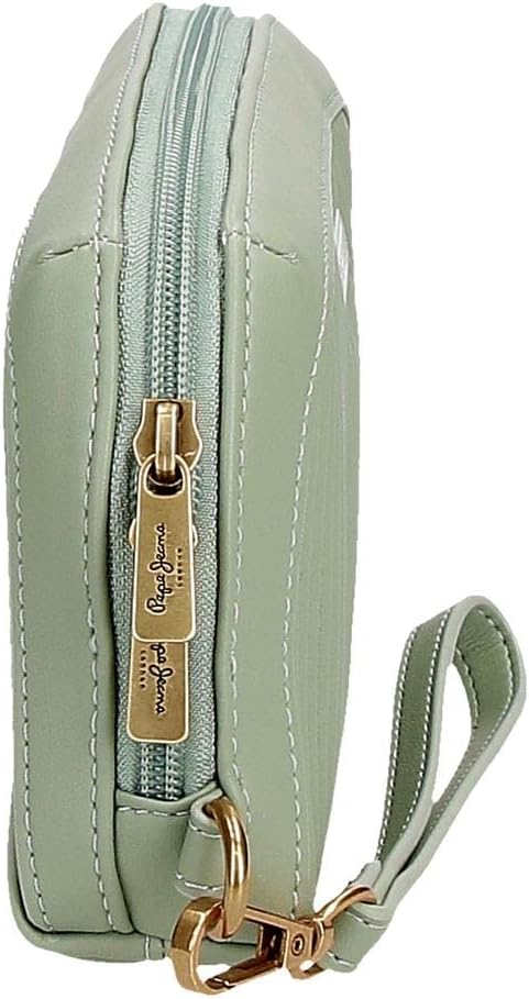 Pepe Jeans Aurora Green Handtasche 20x11x4 cm Kunstleder Grün Handtasche, Grün Handtasche