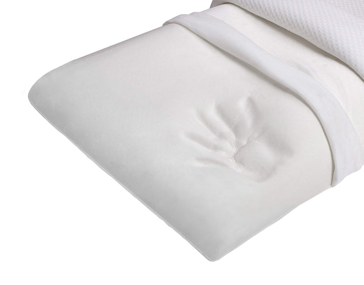 Italian Bed Linen Memory Kissen,42x72x11cm,Weiss, Memory