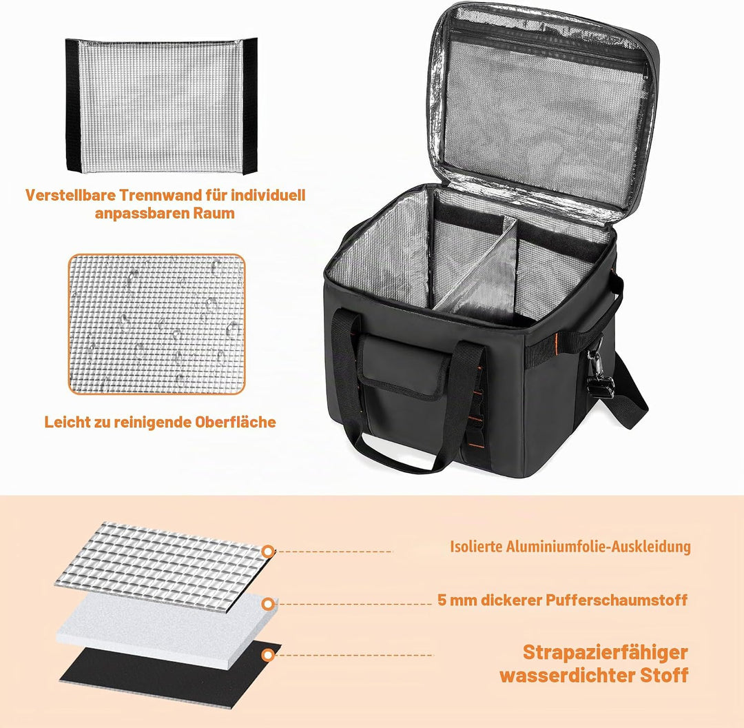 Trunab Wasserdichte Tragetasche Kompatibel mit Jackery Explorer 300/500/1000/1000Pro/ECOFLOW River 2
