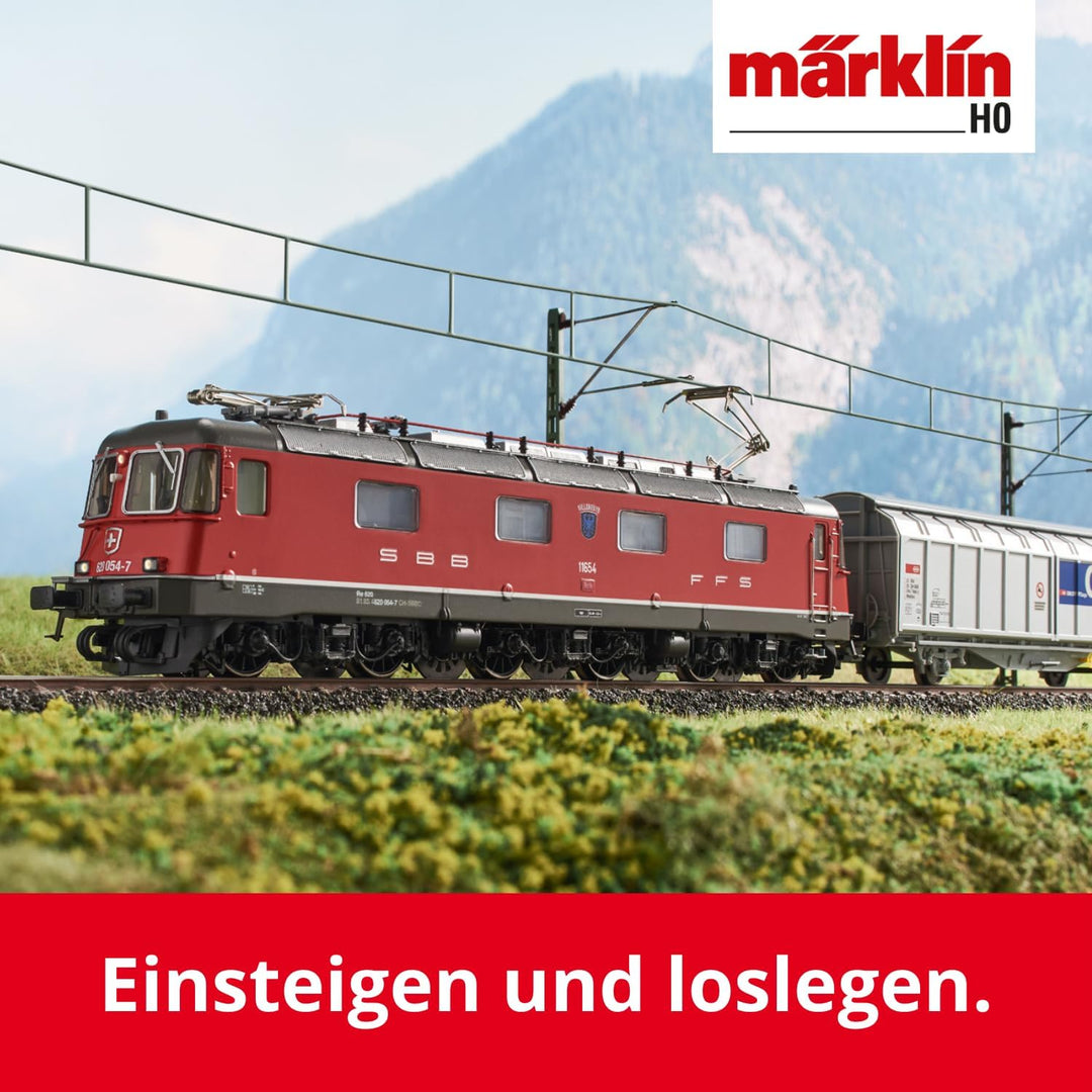 Märklin 29488 Digital-Startpackung „Schweizer Güterzug mit Elektrolokomotive Re 620“, Spur H0 Modell